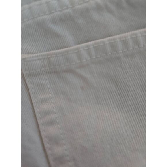 Women's Zara High Waisted Jeans Shorts Off White Size 6 - Picture 7 of 8